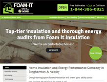 Tablet Screenshot of foamitinsulation.com